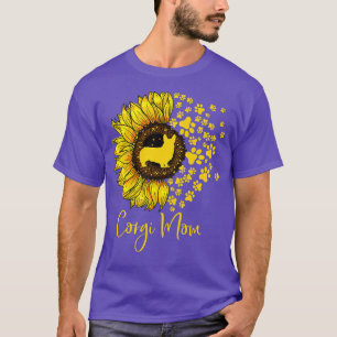 Sunflower Best Corgi Dog Ma Ever Cute Pet Puppy P T-shirt