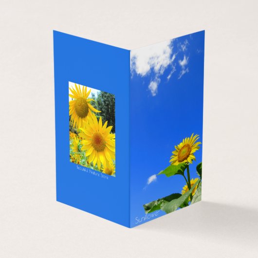 Sunflower:Bi-fold card (Outside)