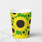 Sunflower Birthday Party Papieren Bekers (Links)