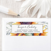 Sunflower Bloom Boeket retouradres Etiket (Insitu)