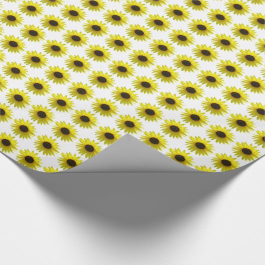 Sunflower Bloom Pattern Cadeaupapier (Hoek)