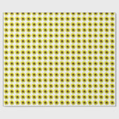 Sunflower Bloom Pattern Cadeaupapier (Vlak)