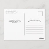 Sunflower Bloom | Weddenschap Hartelijk dank Briefkaart (Achterkant)