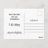 Sunflower Blue Enregistrer la date Invitation (Dos)