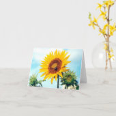 Sunflower Blue Sky Kaart (Gele Bloem)