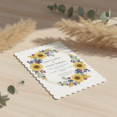 Sunflower Botanical Wedding Invitation