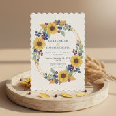 Sunflower Botanical Wedding Invitation