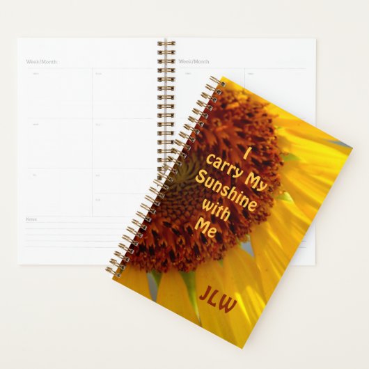 Sunflower Botanique Je porte mon soleil avec moi (Devant avec enveloppe)