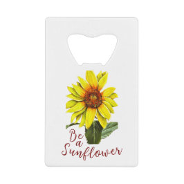 Sunflower Bottle Opener Kredietkaart Flessenopener