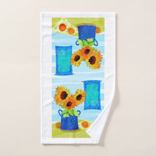 Sunflower Bouquet Hand Towel Handdoek (Handdoek)