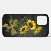 Sunflower Bouquet op Black Stone Case-Mate iPhone Case (Achterkant (horizontaal))
