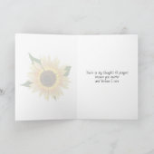 Sunflower Bouquet op Brick Wall Kaart (Binnen)