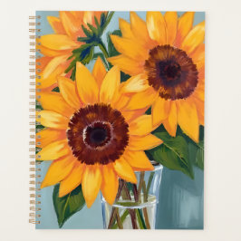 Sunflower Bouquet | Yellow Watercolor Floral Planner