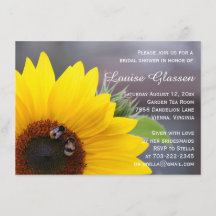 Sunflower Bridal Shower Invitation