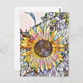 SUNFLOWER BRIEFKAART (Voorkant / Achterkant)