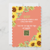 Sunflower Bubby & Brunch Invitation de la douche n (Dos)