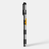 Sunflower Buffalo Plaid iPhone Hoesje (Linkerkant)