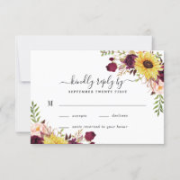 Sunflower Burgundy Red Blush Peony Roos Weddenscha