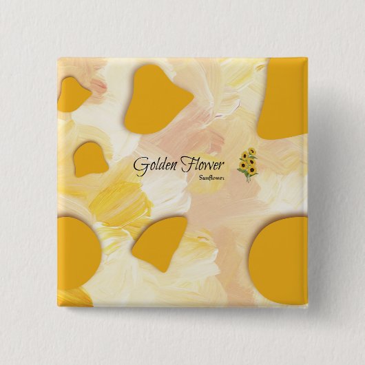 sunflower button  (Voorkant)