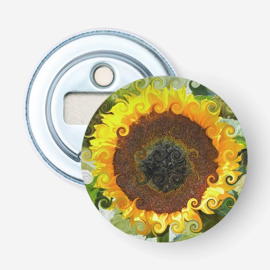 SUNFLOWER BUTTON FLESOPENER (Voorkant)