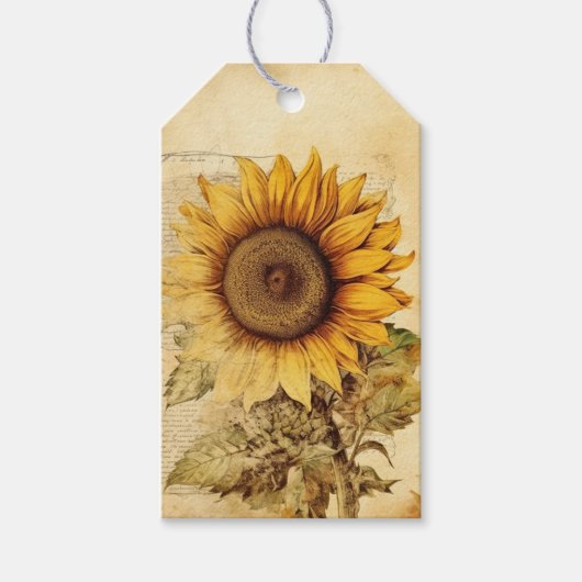 Sunflower Cadeaulabel (Voorkant)