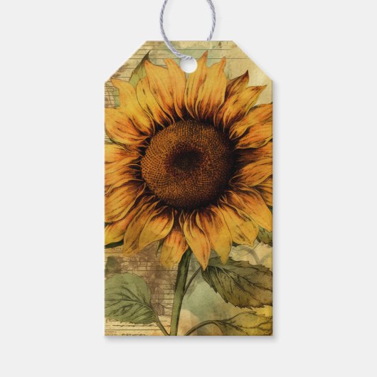 Sunflower Cadeaulabel (Voorkant)