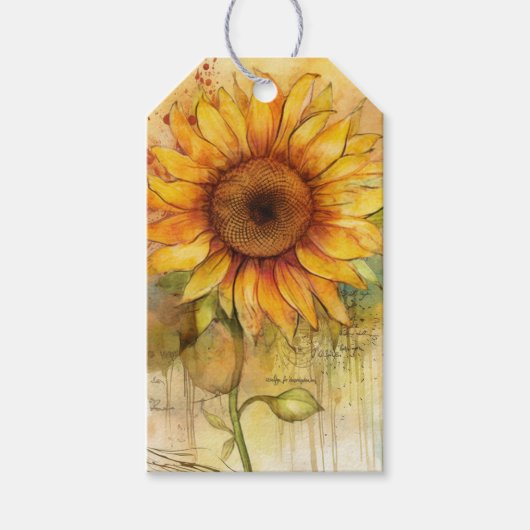 Sunflower Cadeaulabel (Voorkant)