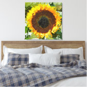 SUNFLOWER CANVAS AFDRUK (Insitu (Slaapkamer))