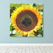 SUNFLOWER CANVAS AFDRUK (Insitu (Houten vloer))