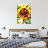 SUNFLOWER CANVAS AFDRUK (Insitu (Slaapkamer))