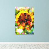 SUNFLOWER CANVAS AFDRUK (Insitu (Houten vloer))