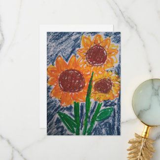 Sunflower card bedankkaart