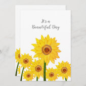 Sunflower C'est une belle carte d'anniversaire de  (Devant / Derrière)