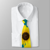 Sunflower Cluster Foto: Blauwgroen Stropdas (Gebonden)