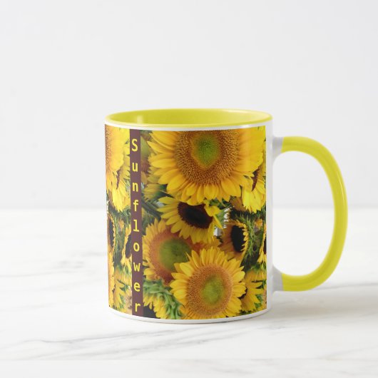 Sunflower Coffee Cup Sunshine Mug Personnaliser le (Droite)