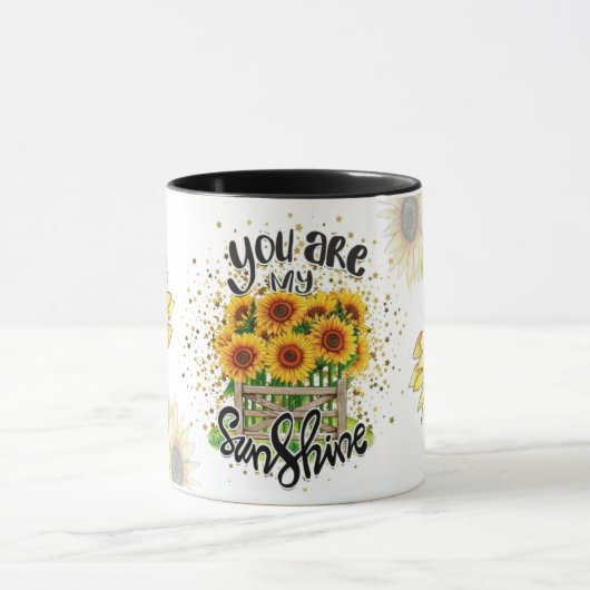 Sunflower coffee mug to celebrate Valentine's Day (Centre)