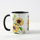 Sunflower coffee mug to celebrate Valentine's Day (Gauche)