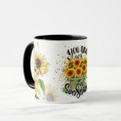 Sunflower coffee mug to celebrate Valentine's Day (Devant gauche)