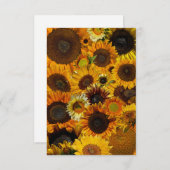 Sunflower Collage  Notitiekaartje (Voorkant / Achterkant)