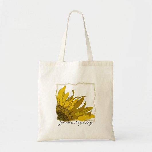 Sunflower Corner Gardening Tote Bag (Voorkant)