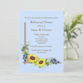 Sunflower Corner Uitnodiging (Staand voorkant)