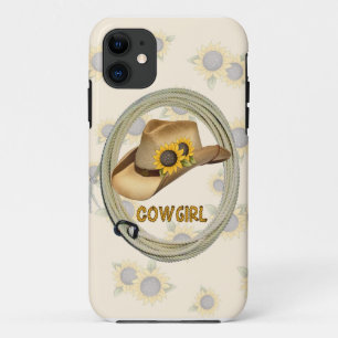 "Sunflower Cowgirl" Westerne IPhone 5 Hoesje