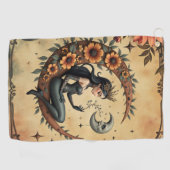 Sunflower Crescent Queen  Golfhanddoek (Horizontaal)