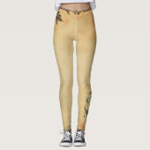 Sunflower Crescent Queen  Leggings (Voorkant)