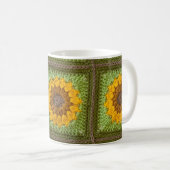 Sunflower Crochet Mug Koffiemok (Voorkant rechts)