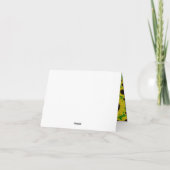 Sunflower Cute Merci 1ère carte d'anniversaire (Dos)