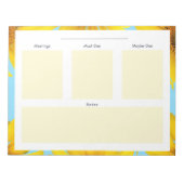 Sunflower Daily Planner Notitieblok (Voorkant)