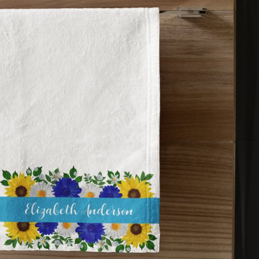 Sunflower Daisy Blue Floral