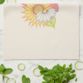 Sunflower Daisy Kitchen Towel Theedoek (Gevouwen)
