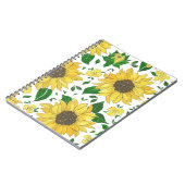 Sunflower Design – Bright Floral Illustration Notitieboek (Linkerzijde)